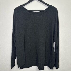 Joyspun Black Long Sleeve Lounge Top Size Large (12-14)